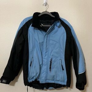 Mossi women’s racing jacket blue black size small